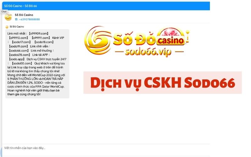 Dịch vụ CSKH Sodo66